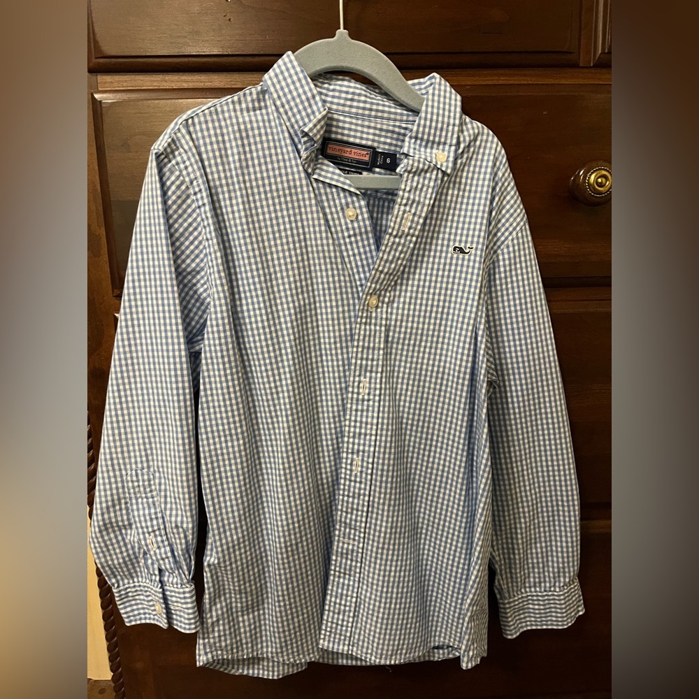 Boys Vineyard vines button down whale shirt